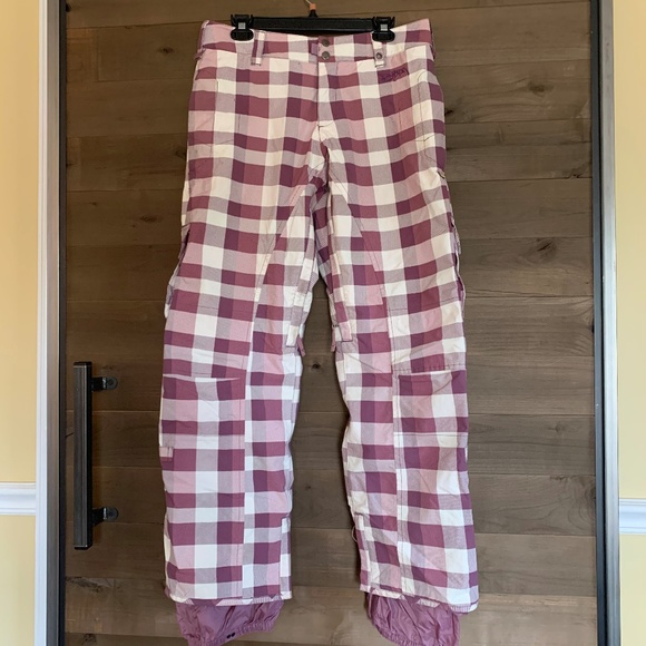 plaid ski pants